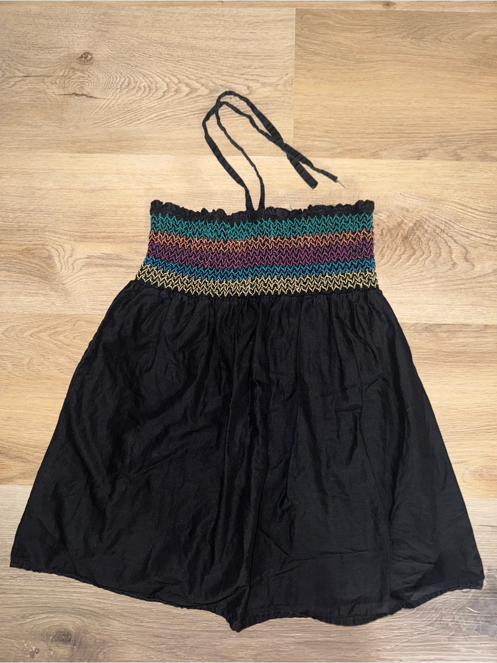 ✨Boho Rainbow Smocked Halter Top / Mini Dress ✨